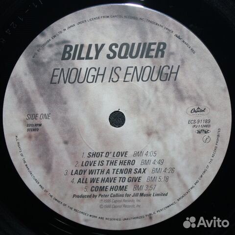 Billy Squier / Enough Is Enough (LP)