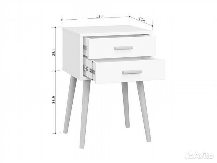 Тумба прикроватная Ивейн-3 Double Wood Simple