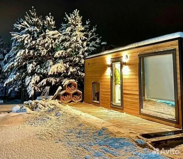 Модульная баня под ключ, баня из бруса