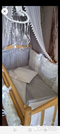 Кроватка с шикарным новым набором