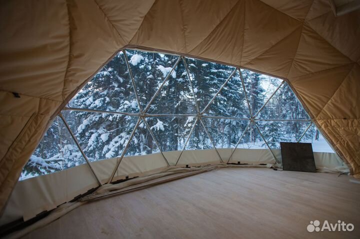 Геокупол Шатер Зима 8 метров