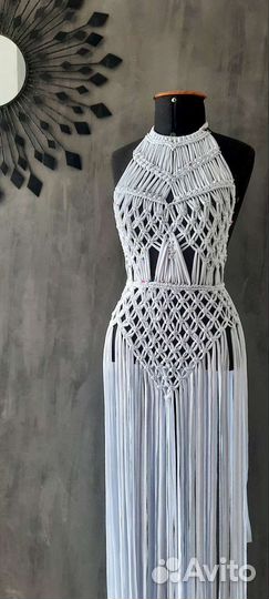 Платье макраме