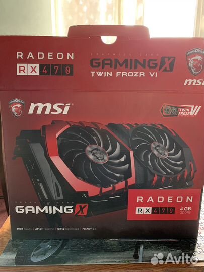 Видеокарта radeon RX 470 gaming X