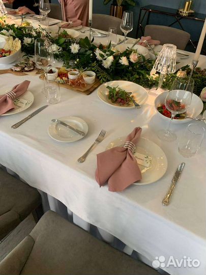 Свадебный комплект-салфетка с кольцом