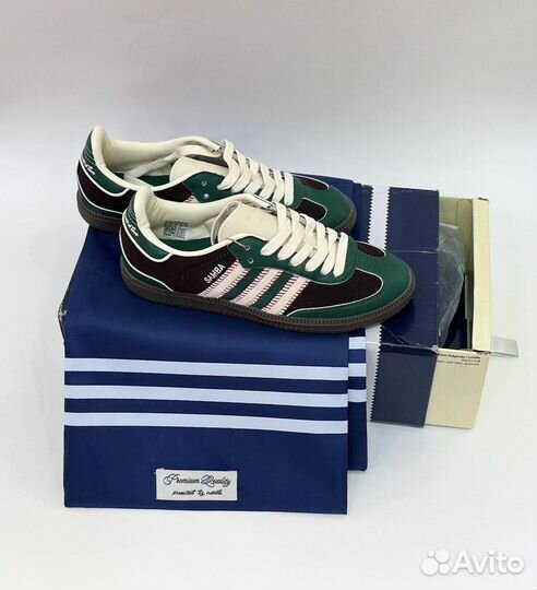 Кроссовки Adidas Samba x Notitle Brown Green