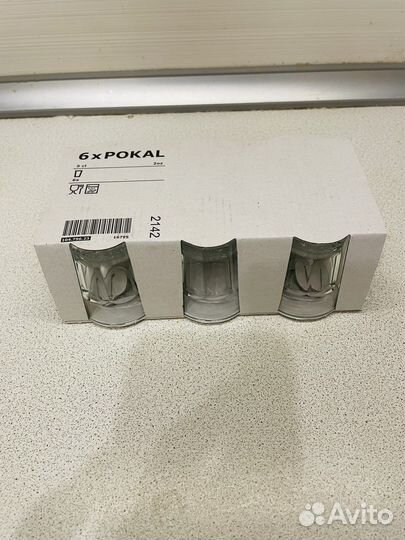 Набор стаканов 350 мл Икеа Покал 6 шт новые