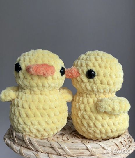 Вязаные игрушки Уточка