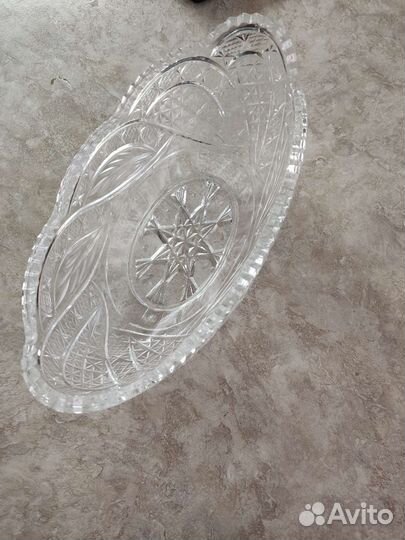 Хрустальная салатница СССР