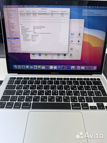 Apple macbook air 13 2020 m1 16gb 512ssd объявление продам