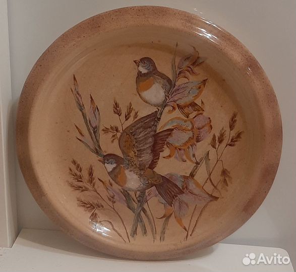 Тарелка керамическая, ручная роспись