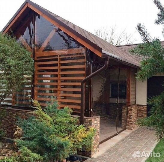 Мягкие пвх окна в беседку