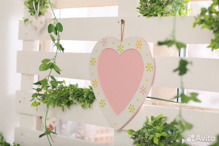 Деревянное сердечко decor