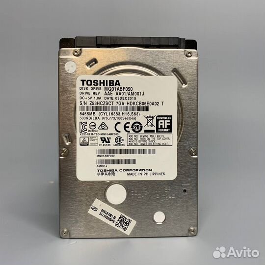 Жесткий диск Toshiba 500 гб MQ01ABF050 (SCT)