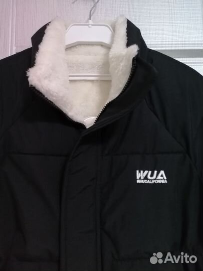 Куртка оверсайз двухсторонняя унисекс,чёрная L