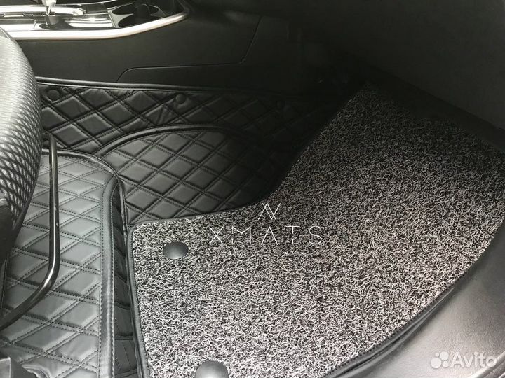 3D коврики из экокожи для Mitsubishi Outlander 3