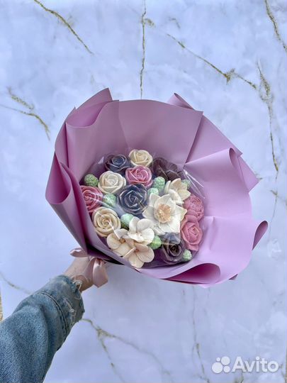 Съедобные букеты из шоколада