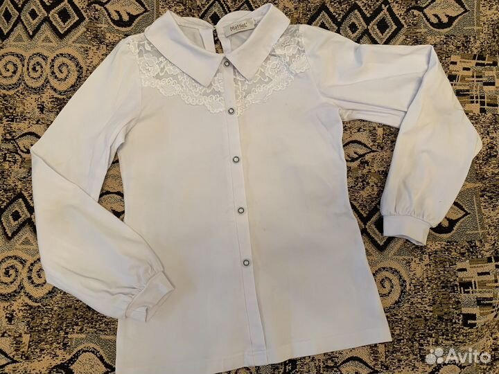 Блузка школьная белая 146