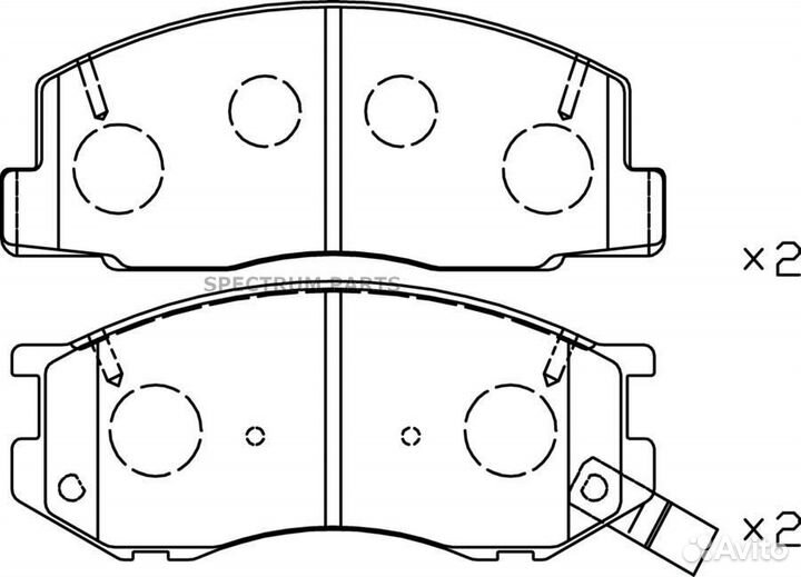 Тормозные колодки FBL AFP FBL AFP284S