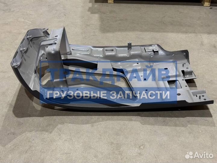 Бампер Шакман Х3000 левая часть (белый)