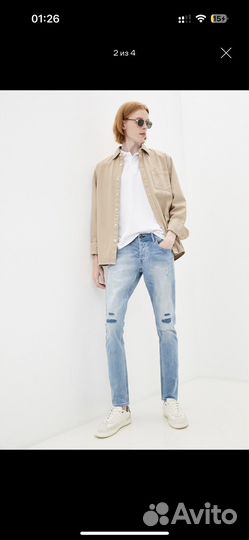 Мужские джинсы skinny 50-52 р