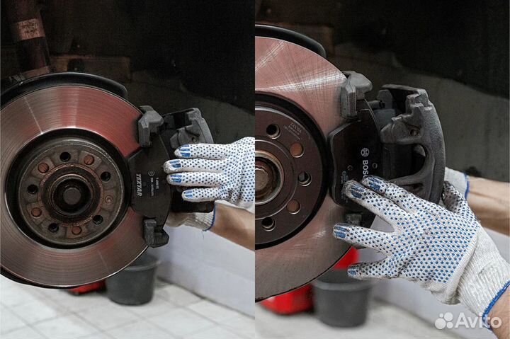 Замена тормозных дисков и колодок