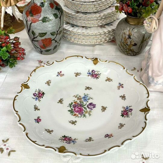 Блюдо столовое Reichenbach Мейсенский букет