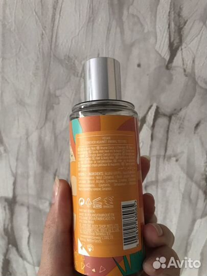 The body shop apricot & agave спрей для тела