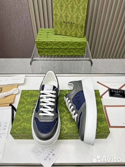 Кеды мужские кожаные Gucci 39-45