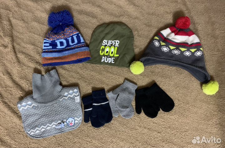 Шапки + варежки (пакетом)