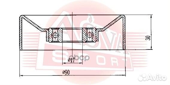 Ролик натяжной tybp031 asva