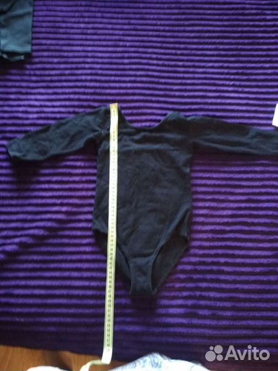 Купальник гимнастический черный хб