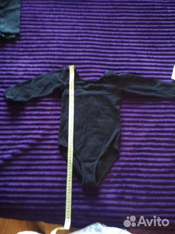 Купальник гимнастический черный хб