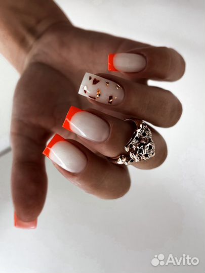 Наращивание ногтей, укрепление ногтей, гель лак