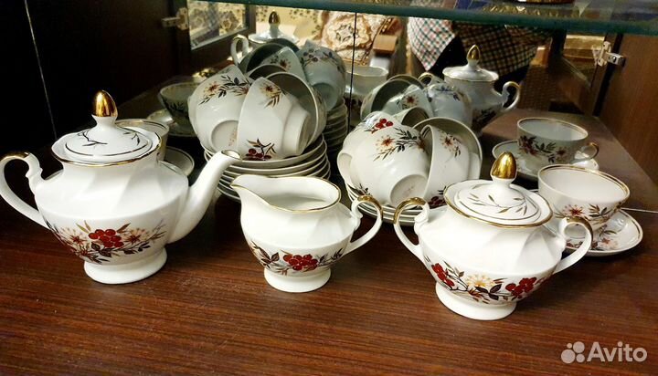 Чайный сервиз Рижский фарфоровый завод RPR 23 пред