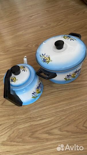 Эмалированная посуда СССР новая