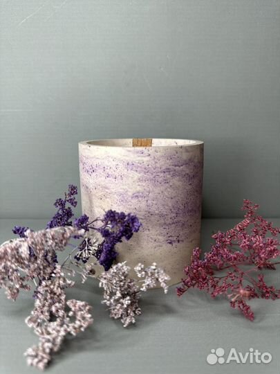 Свечи восковые в гипсе, ручной работы