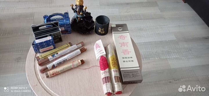 Ганеша -подставка для благовоний и палочки к нему