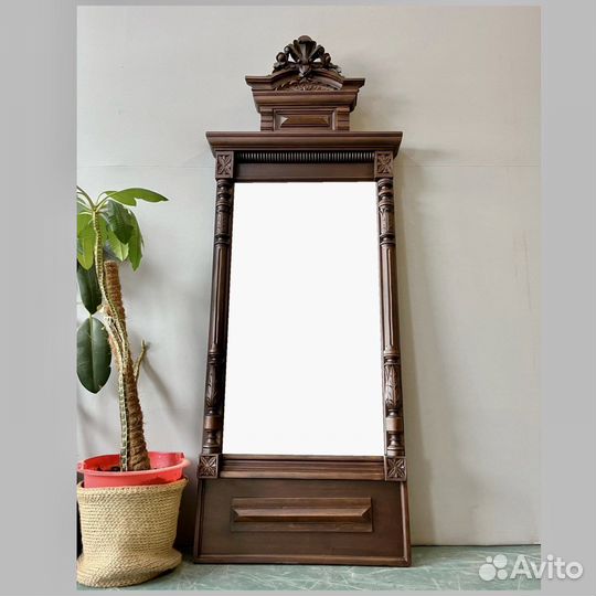 Зеркало старинное в раме 0204