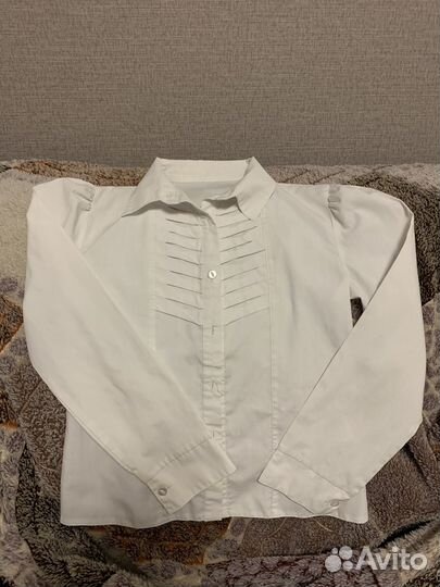 Блузка рубашка для девочки 140-146-152