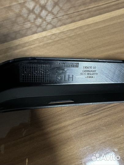 Клык правый переднего бампера для BMW 5 series G30