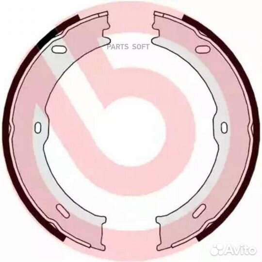 Brembo S50523 S50523 колодки барабанные ручника\ M