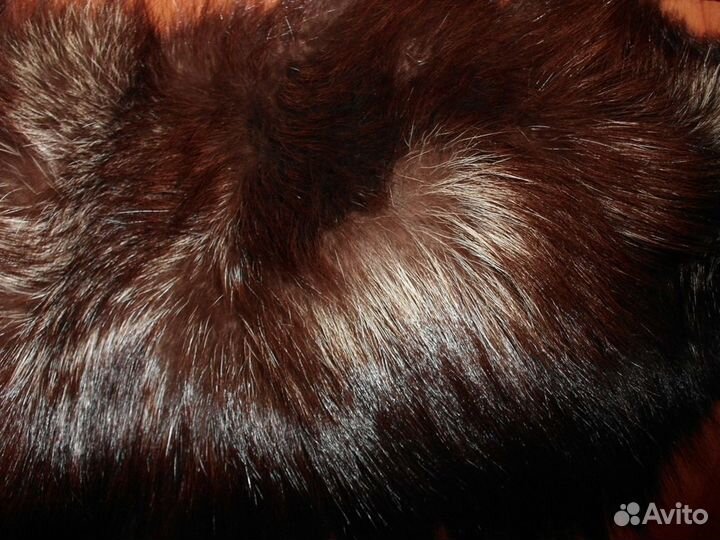 Воротник натуральный мех на подкладке длина 120 см