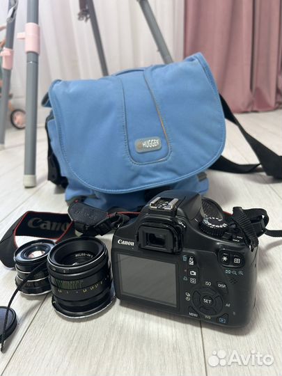 Зеркальный фотоаппарат, объективы, сумка