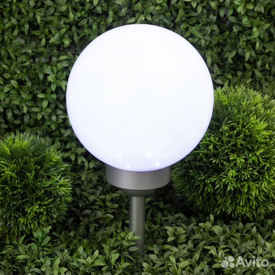 Светильник садовый erasf22-21 Шар белый, на солне