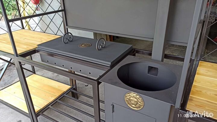 Мангальная зона лофт