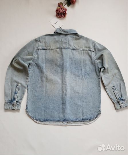 Lime Джинсовая куртка-рубашка XS новая