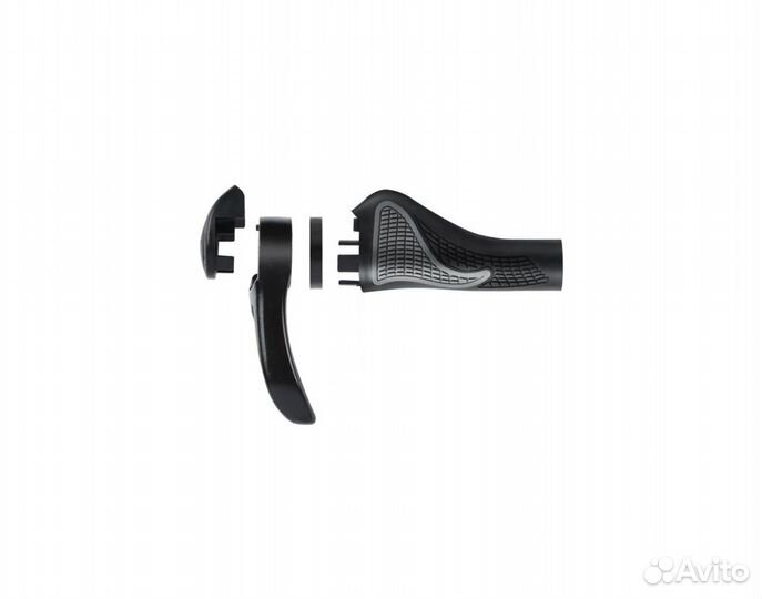 Грипсы-рога / ручки на руль велосипеда (черные)