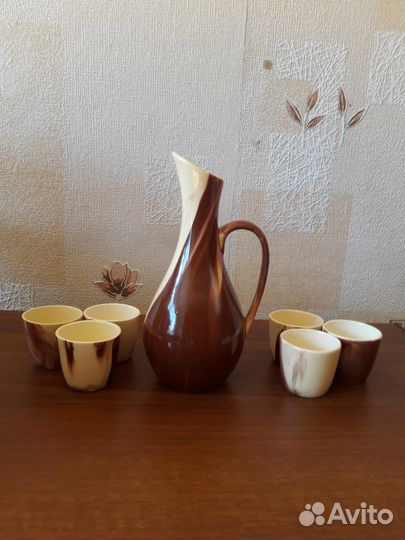 Кувшин и 6стопок Винтаж СССР