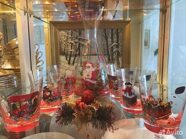 Кувшин и стаканы Чехия Богемия