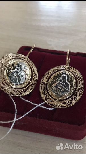 Новые золотые серьги